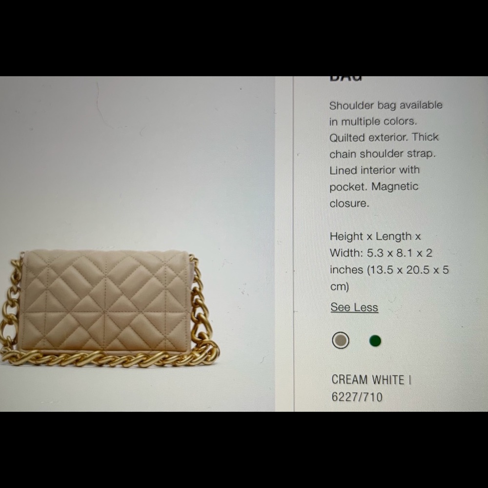 Zara shoulder bag NWOT